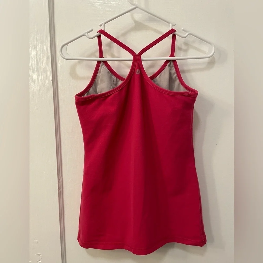 Lululemon Ujjayi Y Tank Pink Vintage Retro - Picture 1 of 6